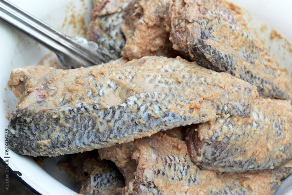 Salted fish - traditional thailand asia. Salted fish - traditional thailand asia.