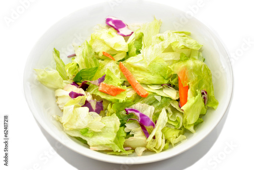 Appetizer Salad in a White Bowl