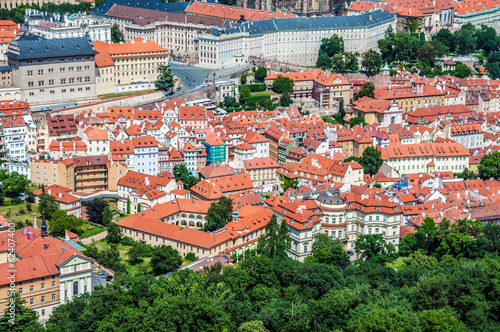 Aerial view of Prague