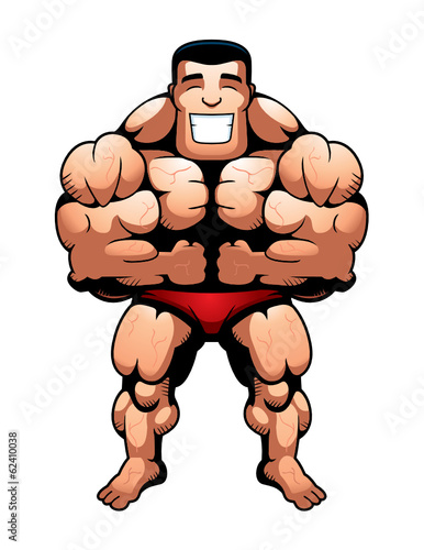Bodybuilder Flexing