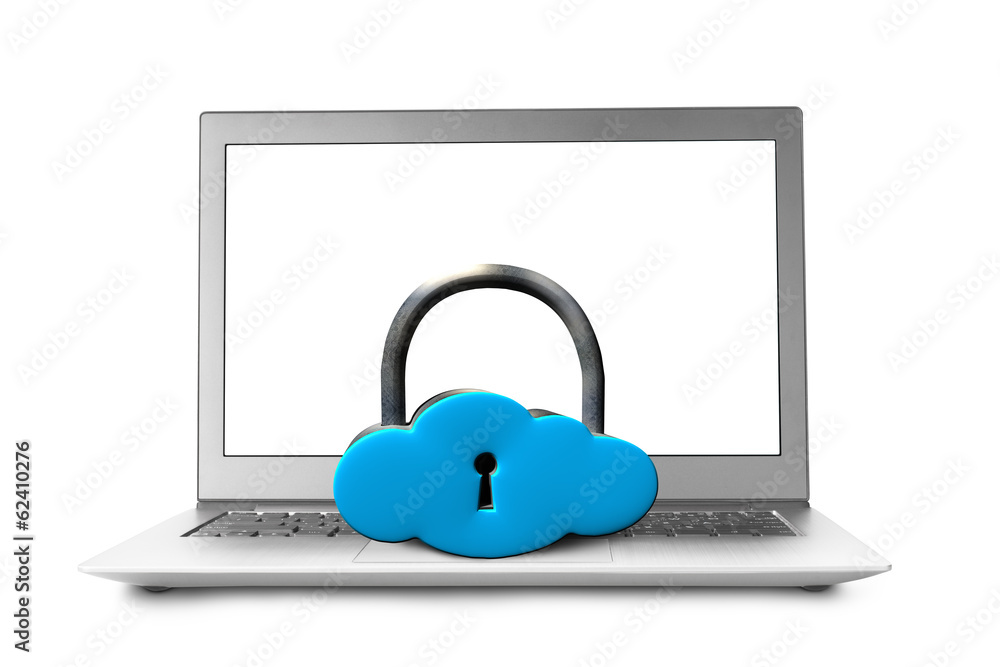 Cloud shape lock with notebook Cloud shape lock with notebook