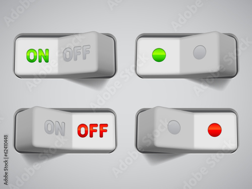 On and Off switches.