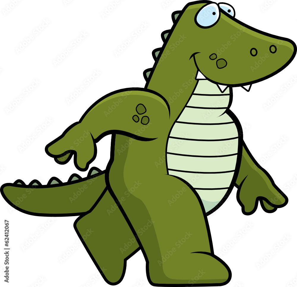 Fototapeta premium Alligator Walking