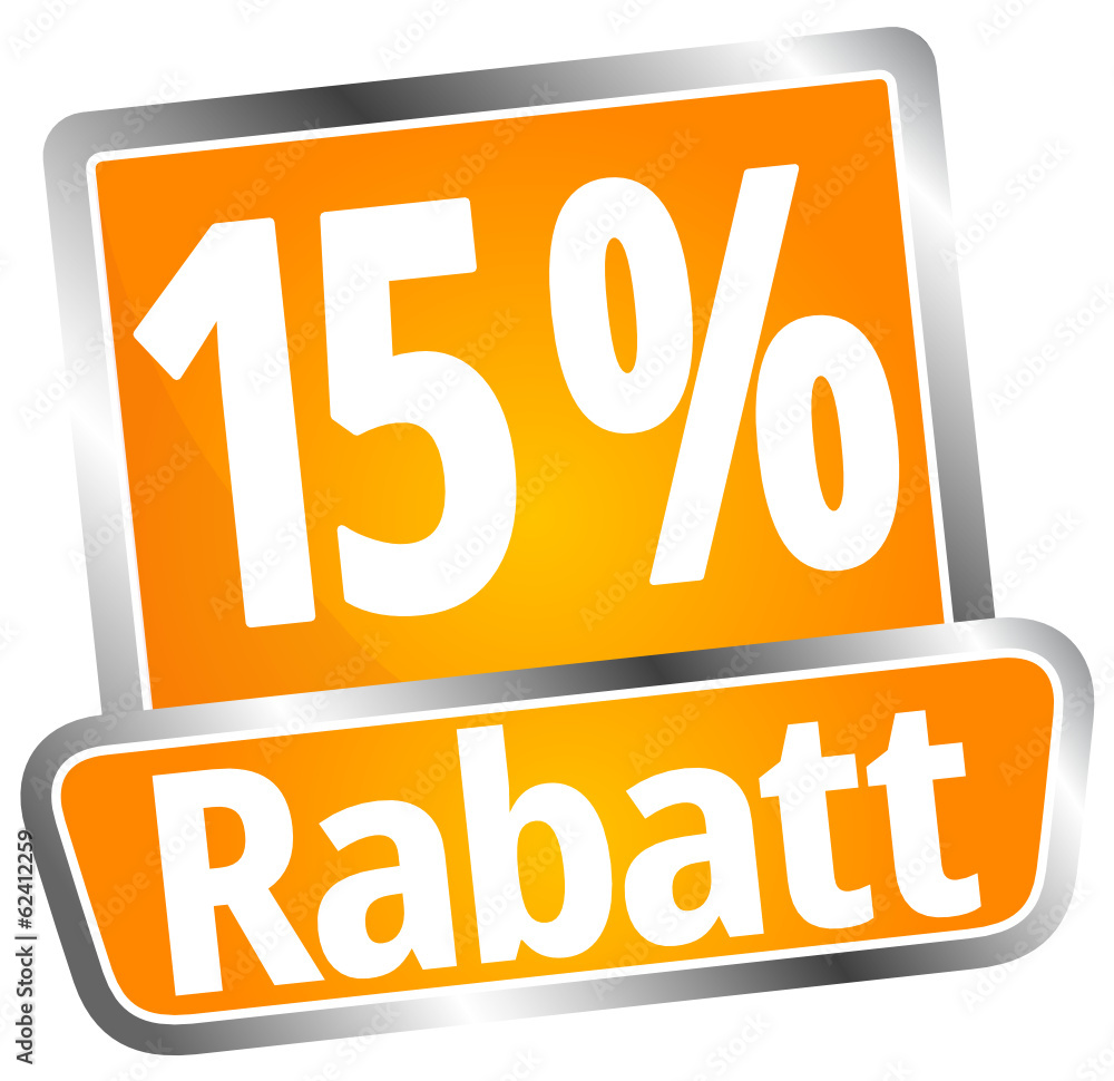 15 Prozent Rabatt