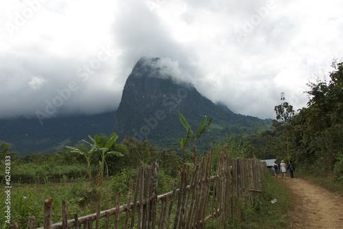 Khmu Village in Laos photo