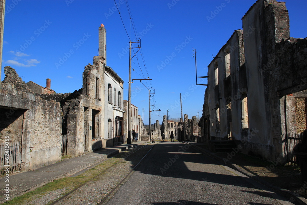 Village ruiné d'Oradour-sur-Glane.