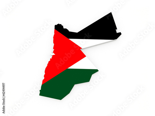 Free Download Map of Jordan. - GFXLoad