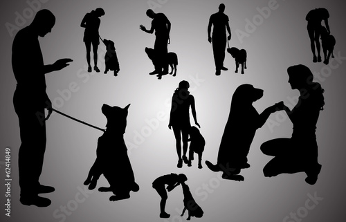 Vector silhouette of ap poeple.