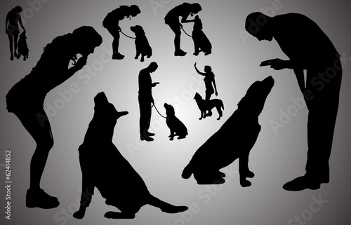 Vector silhouette of ap poeple.