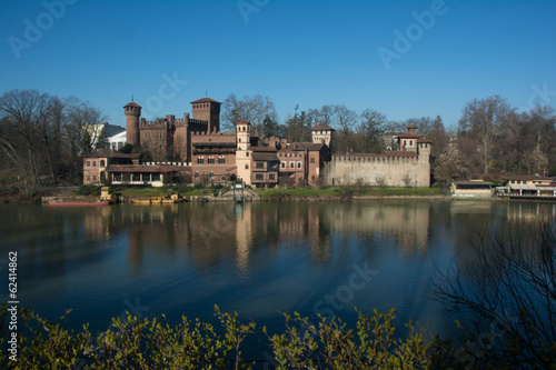 Po River, Medieval Village,Turin, Italy