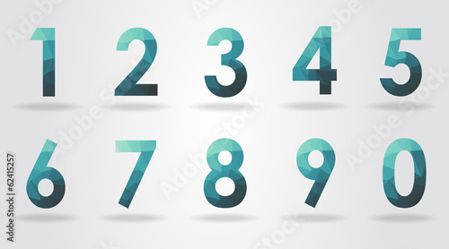 polygon number set
