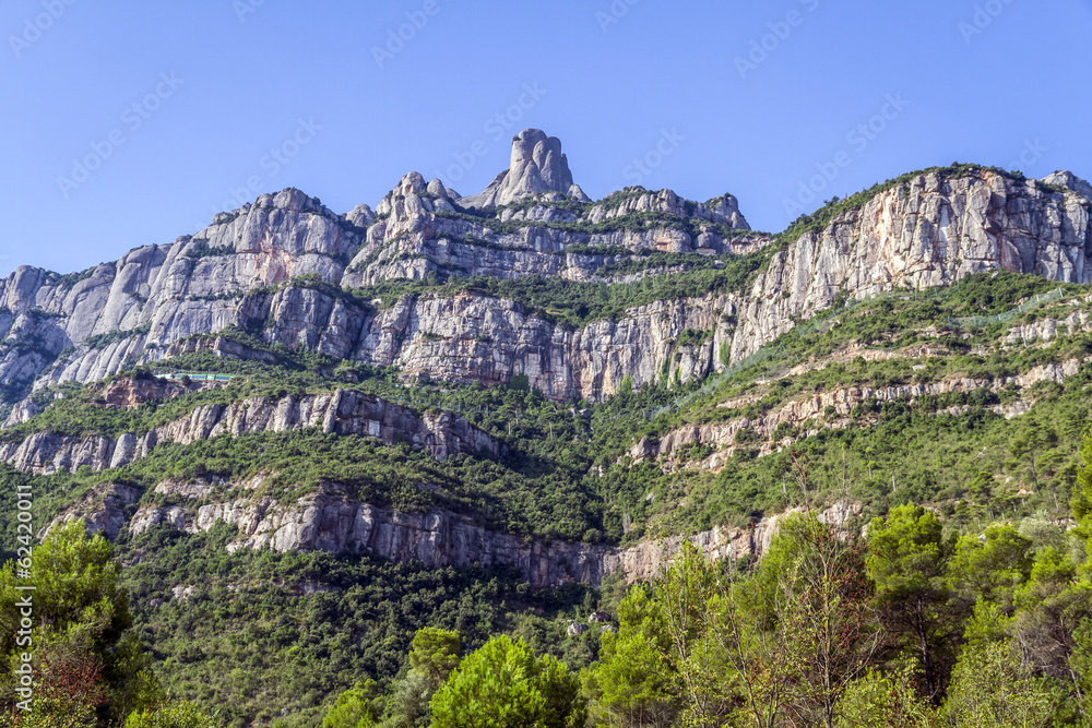 Santa Maria de Montserrat monastery. Catalonia, Spain.