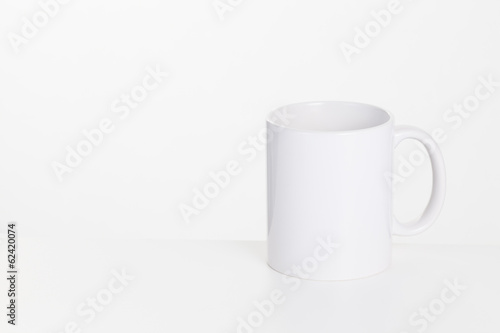 White ceramic cup