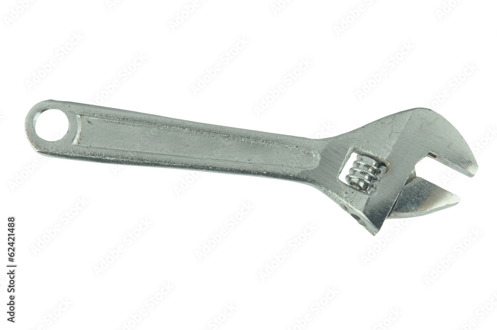 Adjustable Wrench isolated on white background Adjustable Wrench isolated on white background