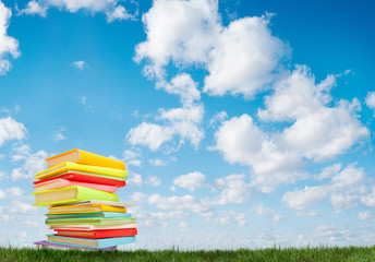 book on the grass