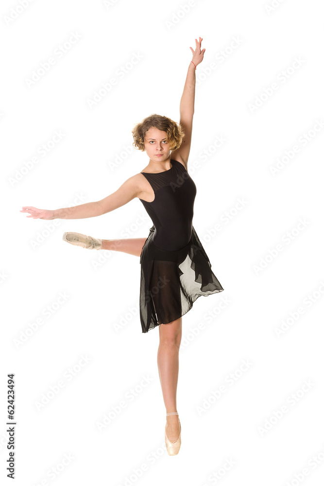 Ballerina in black dress