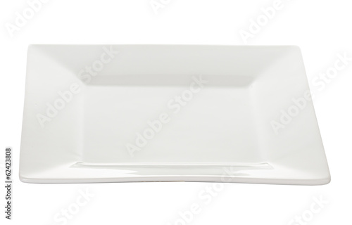 Plate, dish white isolated