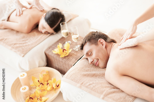 couple in spa