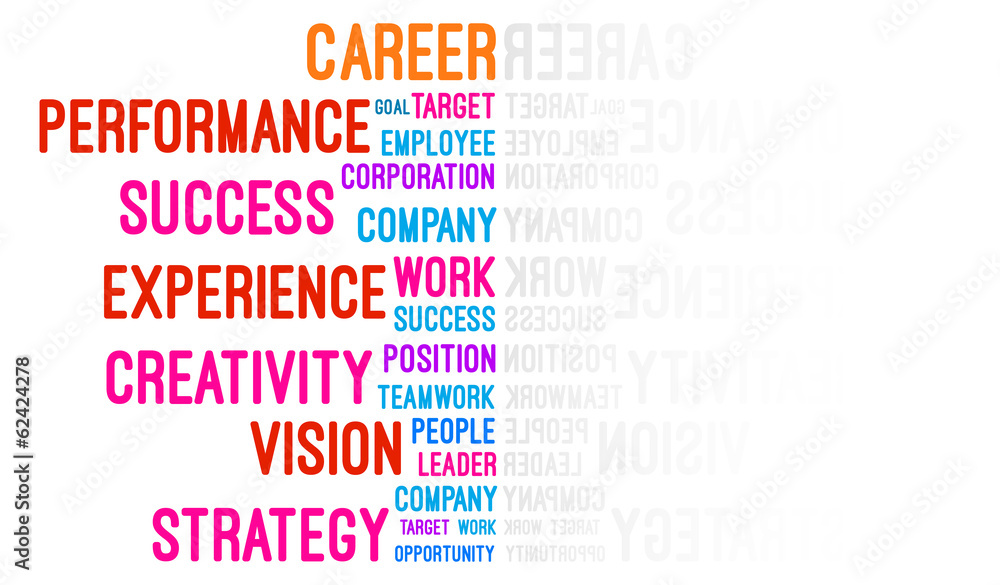 Career Word Cloud Concept Vector Career Word Cloud Concept Vector