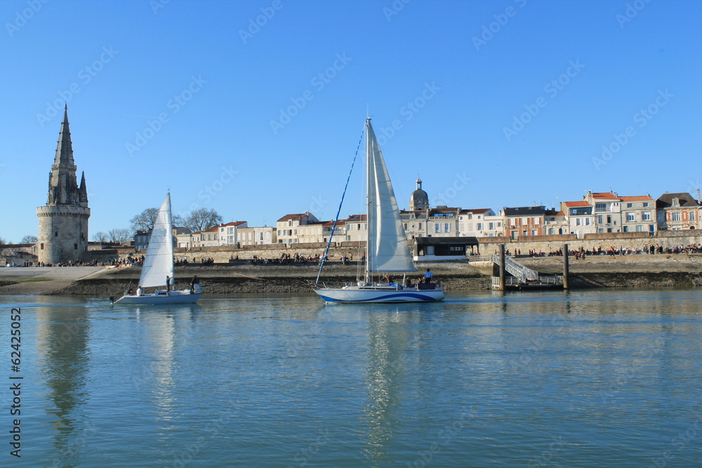 Fototapeta premium Promenade en voilier, La Rochelle
