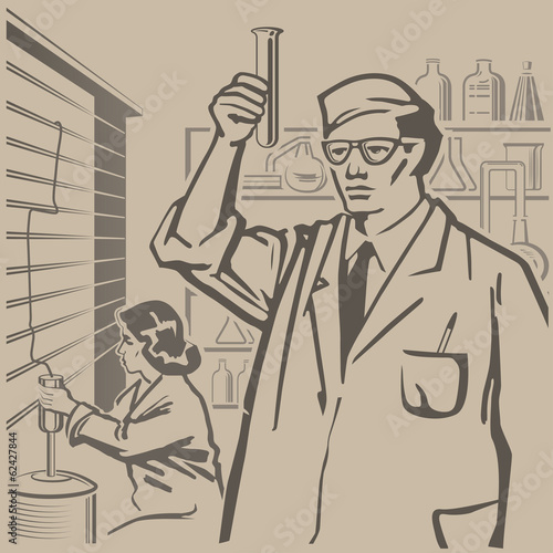 Chemists researching
