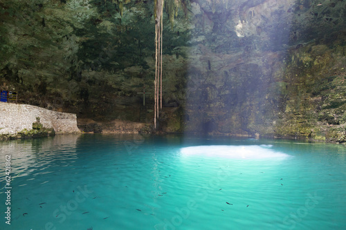 Ik-Kil Cenote, Chichen Itza, Mexico photo