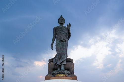 Walking Buddha Statue