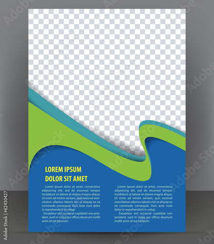 Magazine, flyer, brochure and cover layout design template