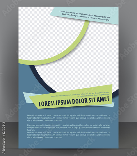 Vector brochure, flyer, magazine and cover empty template