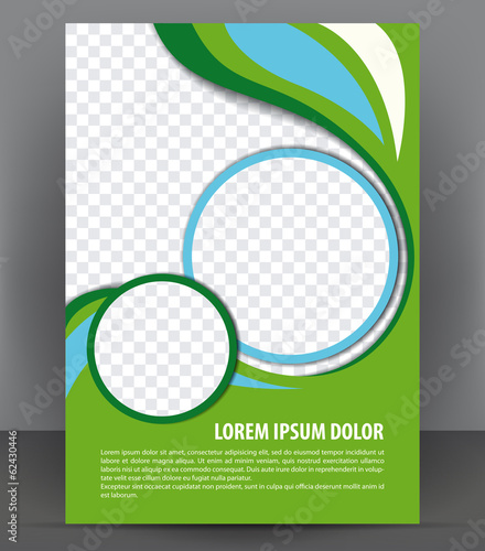 Vector brochure, flyer, magazine and cover empty template