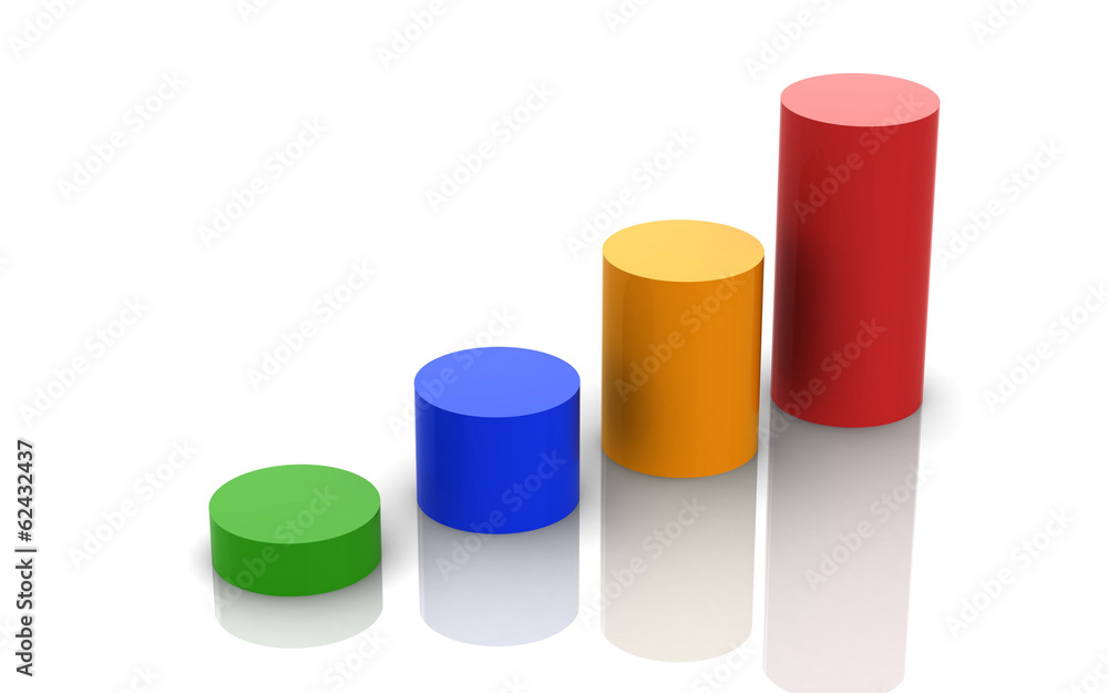 Chart and Business Growth (high resolution 3D image) Chart and Business Growth (high resolution 3D image)