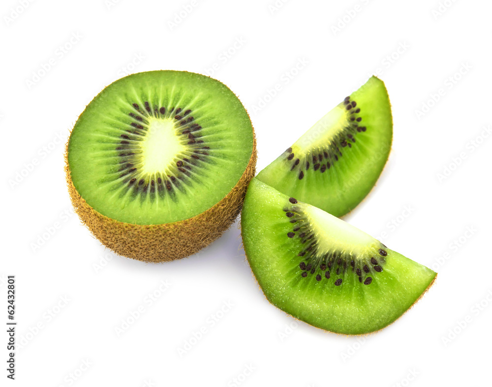 kiwi fruit on white background kiwi fruit on white background