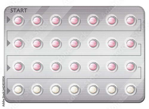 A pack of birth control pills