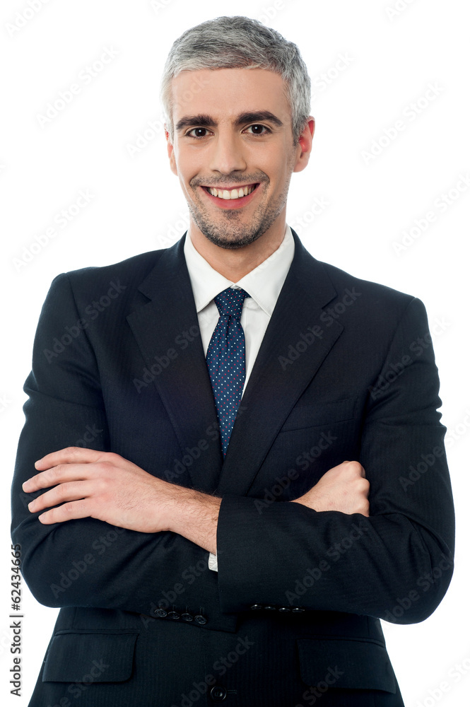 Smiling confident mature businessman Smiling confident mature businessman