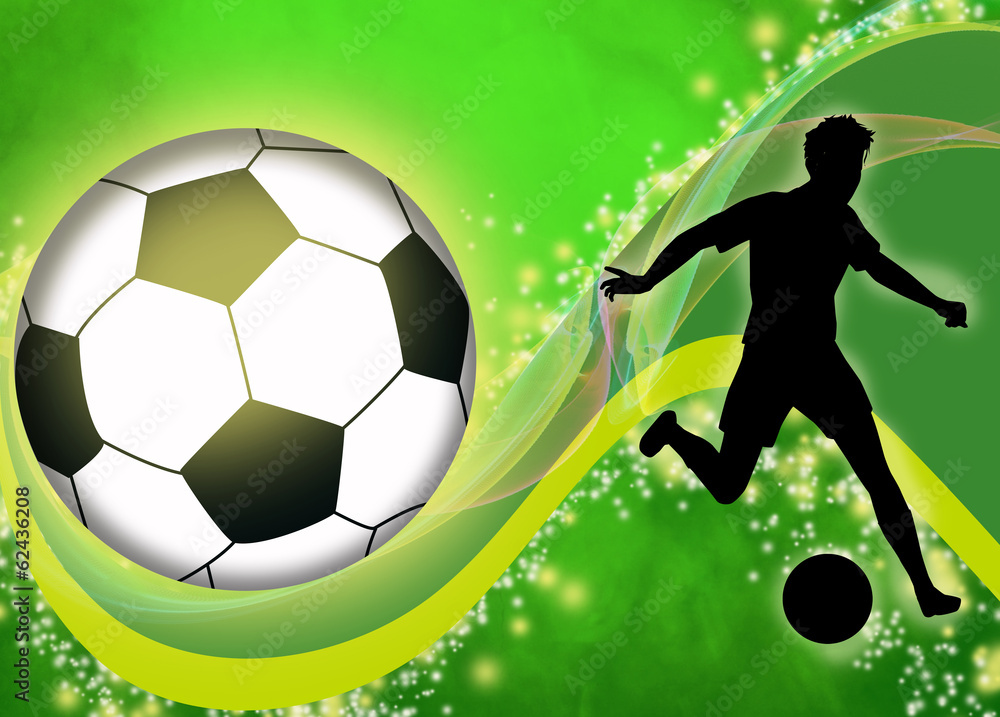 Obraz premium Tło piłki nożnej lub piłki nożnej