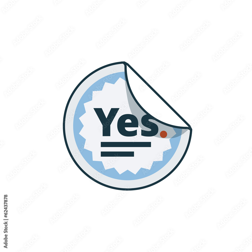 Label sticker icon in cartoon style Stock Vector | Adobe Stock