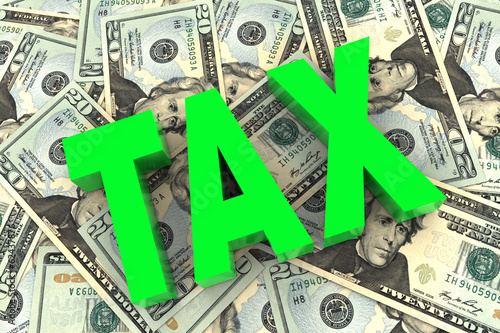 Tax on Money Background