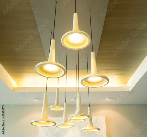 Modern hanging lamp photo