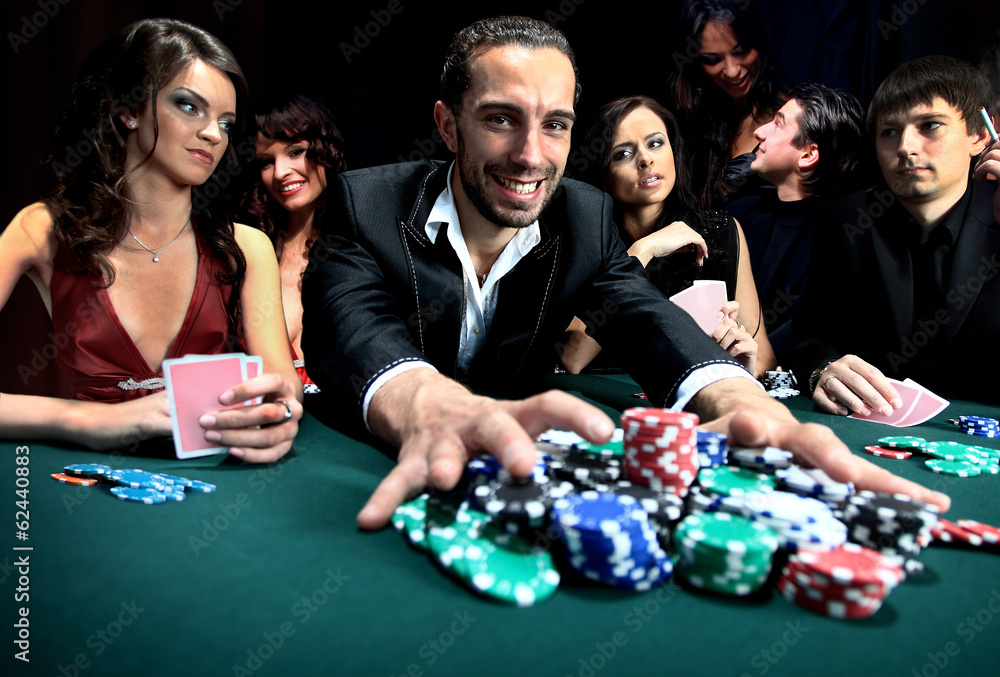 Poker player going Poker player going