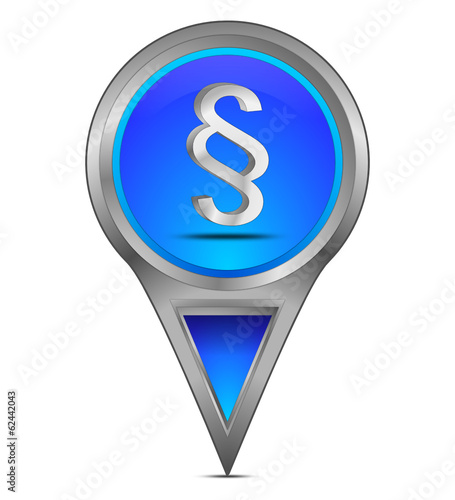 Pin Pointer mit Paragraph Symbol