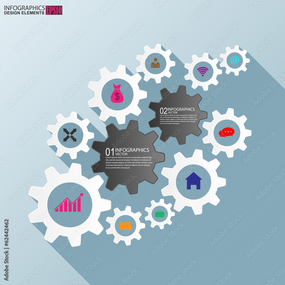 Infographics vector design template Infographics vector design template
