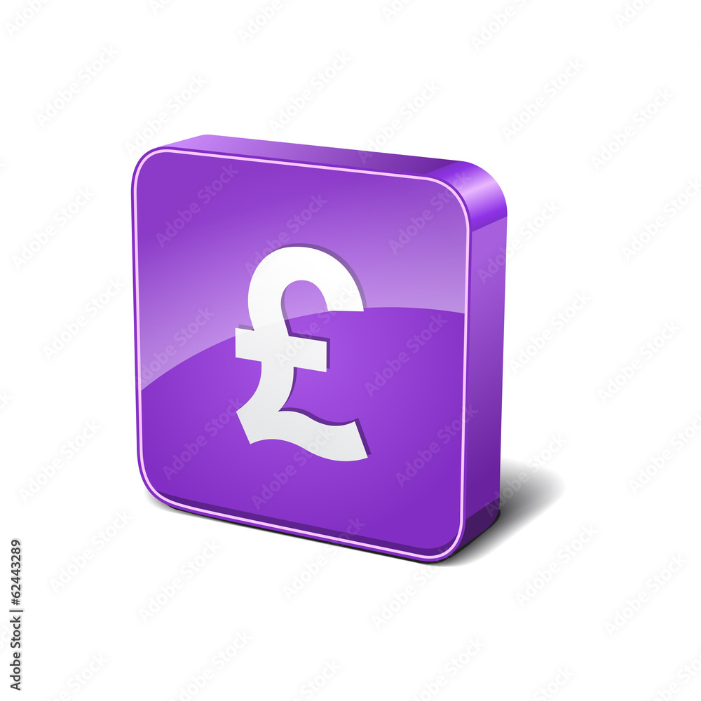 Pound 3d Rounded Corner Violet Vector Icon Button Pound 3d Rounded Corner Violet Vector Icon Button