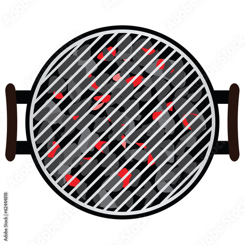 BBQ isolated on white background, vector