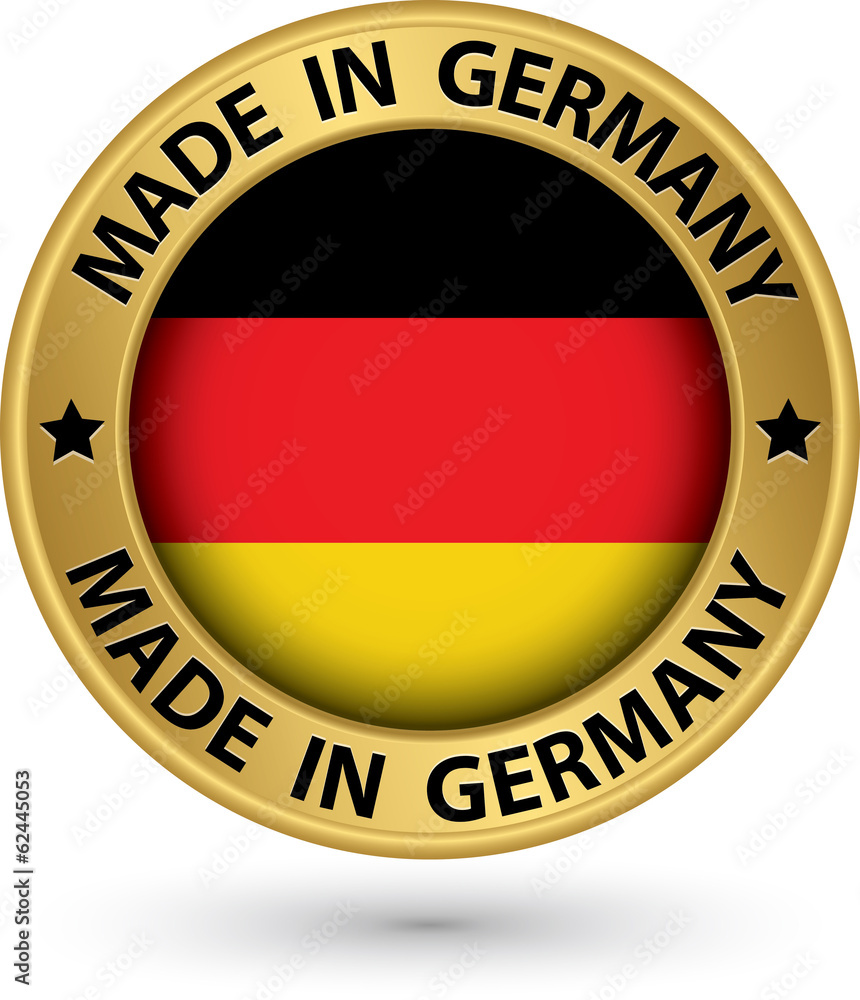 Made in Germany gold label, vector illustration Made in Germany gold label, vector illustration