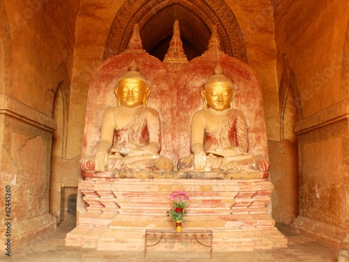 Twin Buddha at Bagan Myanmar