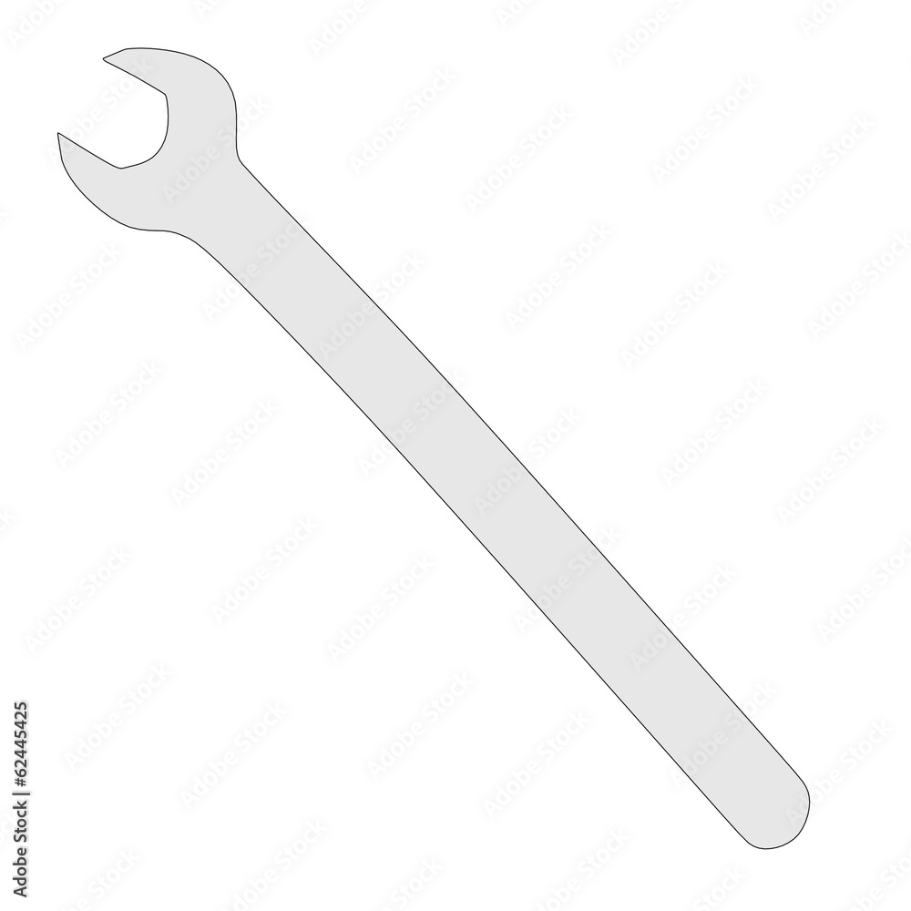 cartoon image of wrench tool cartoon image of wrench tool