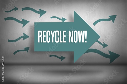 Recycle now! against arrows pointing © WavebreakmediaMicro
