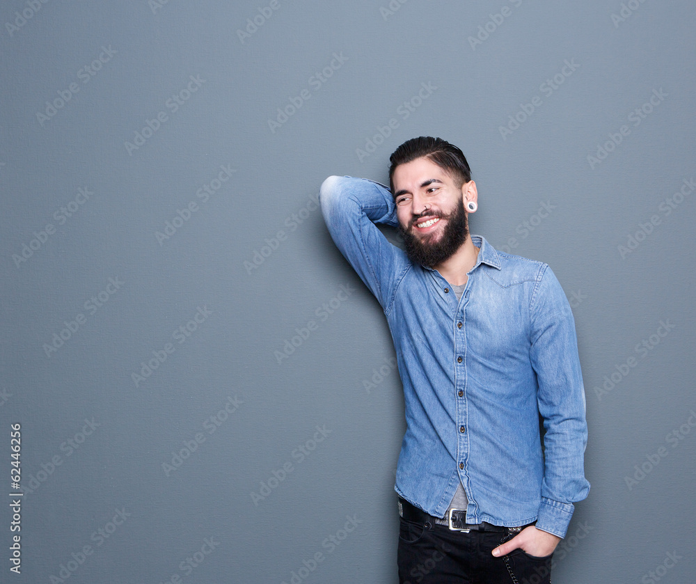 Man with beard smiling Man with beard smiling