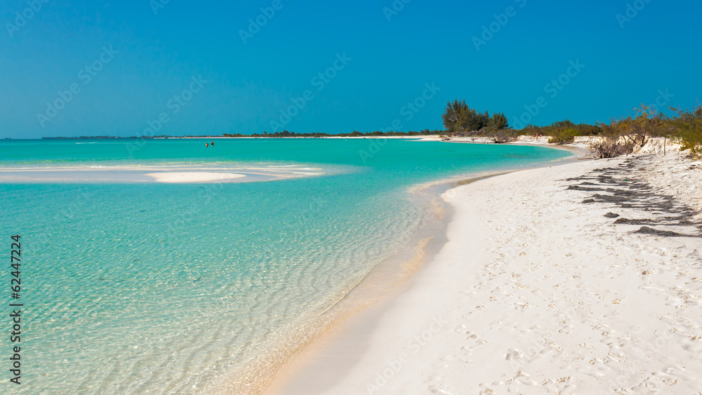 Paradise beach (Cayo Largo - Cuba) - obrazy, fototapety, plakaty 
