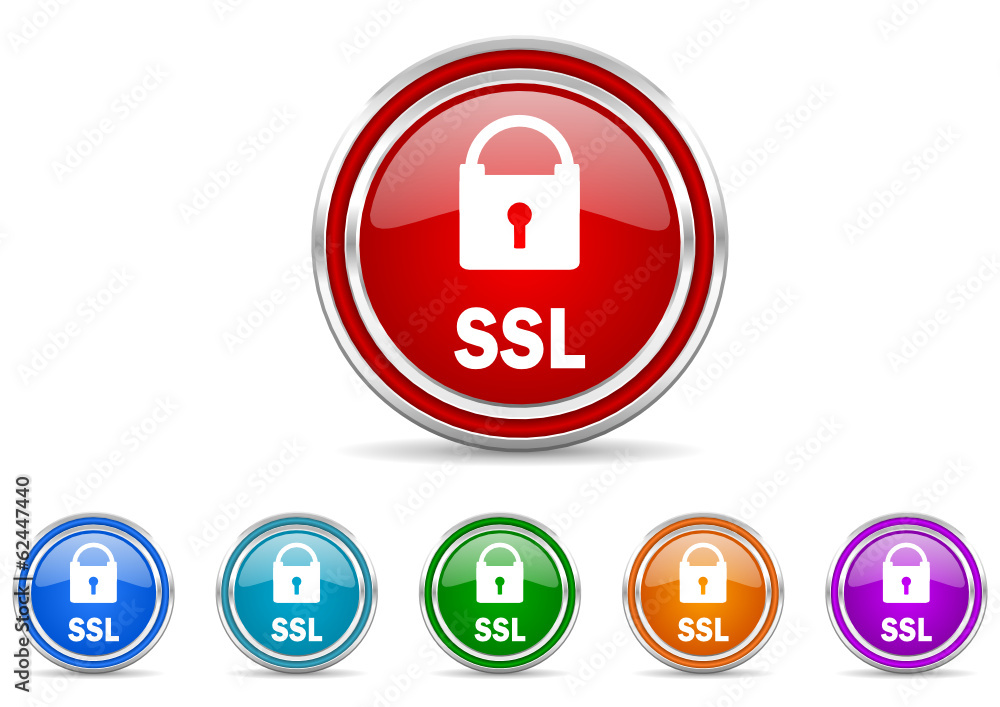 ssl icon vector set Stock Vector | Adobe Stock